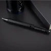 Black Metal Pens with Diamond Textured Design Barrel - Image 2