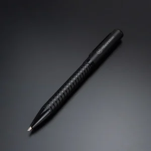 Black Metal Pens with Spiral Design Barrel - Image 4