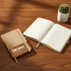 Hard Cover PU Notebooks in A5 Size with Metal Plate Bookmark - Image 2