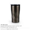 Double Wall SS Tumblers with PP Interior and Transparent Lid 580ml - Image 7
