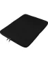 Double Zipper Laptop Sleeve LPS BLK Closed View