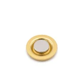 Gold Round Metal Badges with Magnet Attachment - Image 6