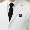 Gold Round Metal Badges with Magnet Attachment - Image 2