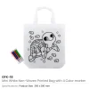 Mini Non-woven Bags 100GSM with 4Color Markers & Imprinted Turtle Outline - Image 3