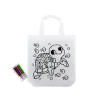 Mini Non-woven Bags 100GSM with 4Color Markers & Imprinted Turtle Outline