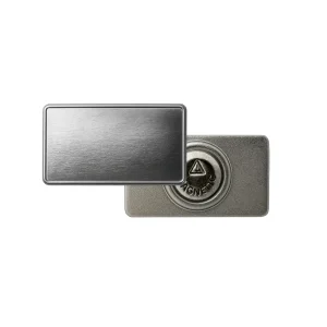 Rectangular Flat Metal Badges with Magnet Attachment - Image 8