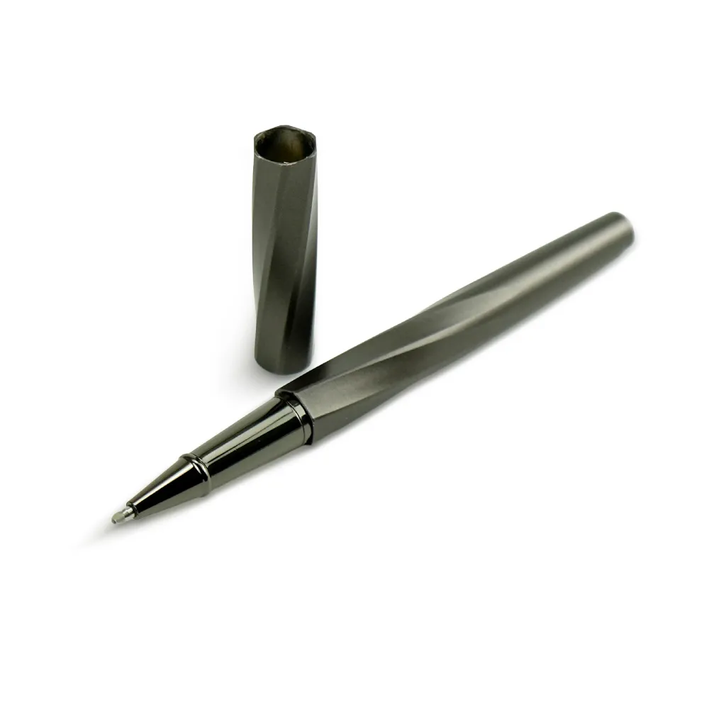 Rollerball-Pens-Swirl-Design-in-Gunmetal-Finish-with-PU-Leather-Box-PN62-Open-View.webp Rollerball Pens Swirl Design in Gunmetal Finish with PU Leather Box - Image 5