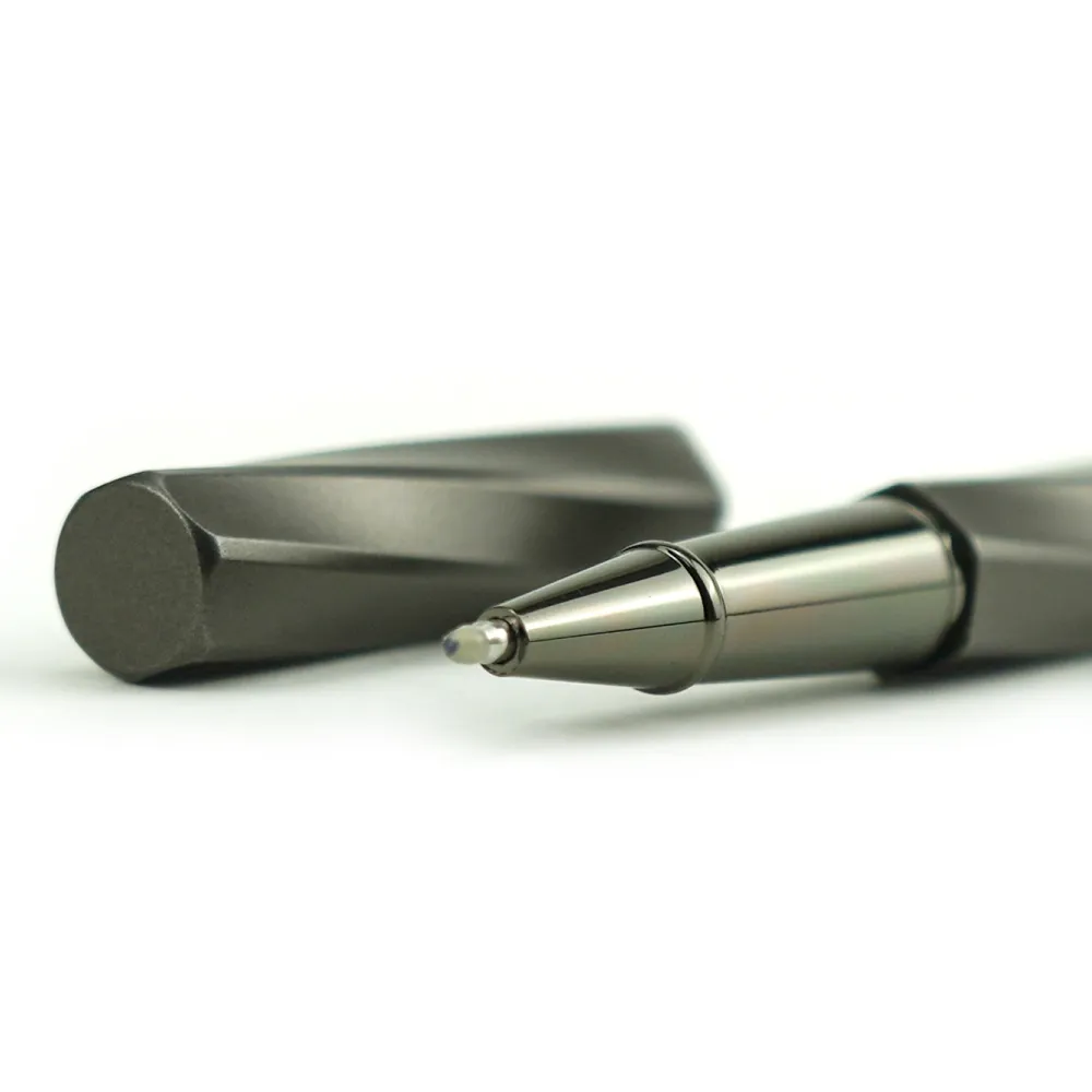 Rollerball-Pens-Swirl-Design-in-Gunmetal-Finish-with-PU-Leather-Box-PN62-Zoom-View.webp Rollerball Pens Swirl Design in Gunmetal Finish with PU Leather Box - Image 3