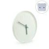Round Analog Wall Clock Matte Finish White