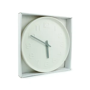 Round Analog Wall Clock Matte Finish White - Image 5