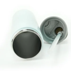 SS Bottles with Straw & Push Button Lid - Double-Wall Vacuum, 1Liter - Image 8