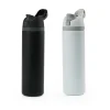 SS Bottles with Straw & Push Button Lid - Double-Wall Vacuum, 1Liter - Image 4