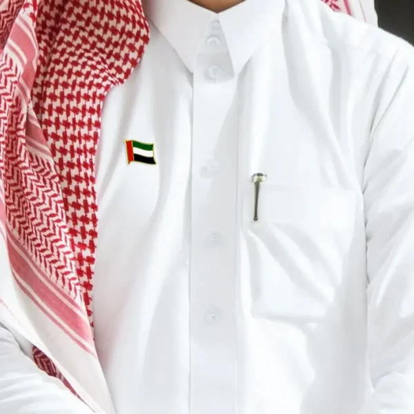 UAE Flag Design Badges with Magnet Attachment 2 UAE Day Badges 2092 WM