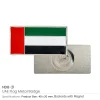 UAE Flag Metal Badges Rectangle with Magnet Attachment - Image 5