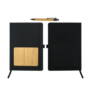 rPET and Bamboo Notebook with Pen Gift Sets - Image 3