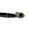 Arabic Traditional Bisht Design Metal Pens, Glossy Black with Gold Outline - Image 8