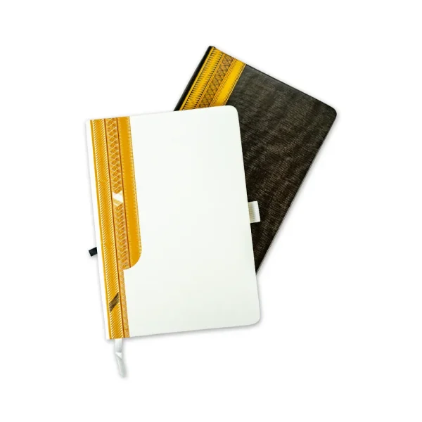 Arabic Bisht Style Notebooks — A5 Hard Cover with Elastic Band, Bookmark & Pen Holder