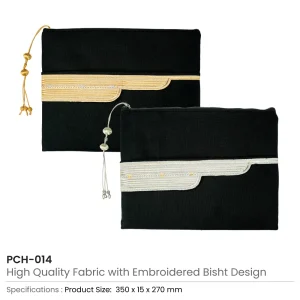 Laptop Sleeve Zipper Pouch with Tassel and Arabic Bisht Design Embroidery - Image 7