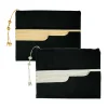Laptop Sleeve Zipper Pouch with Tassel and Arabic Bisht Design Embroidery