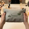 Cosmetic Pouch with Zipper in Soft PU Material - Image 4