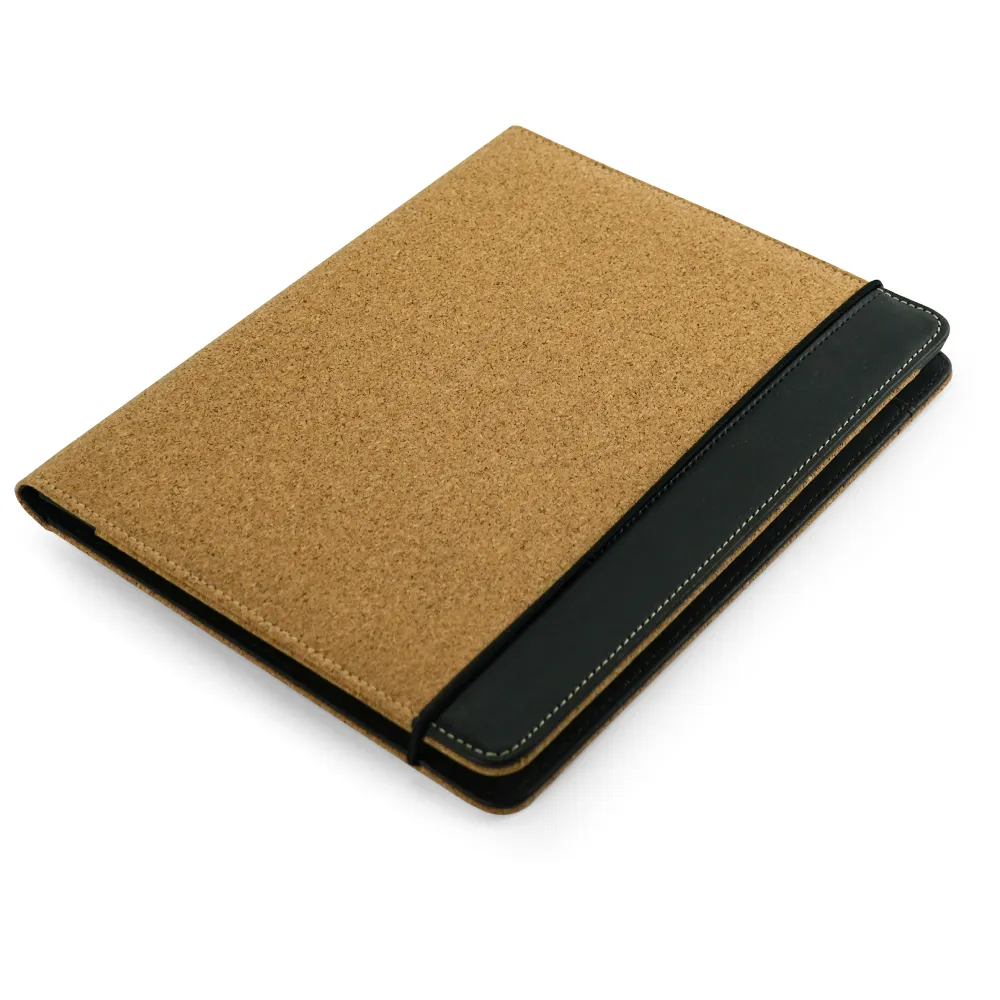 Cork-Cover-Folder-B5-Size-with-Notepad-Pen-and-Sticky-Notes-MB-10-Closed-View Cork Cover Folder B5 Size with Notepad, Pen and Sticky Notes - Image 1