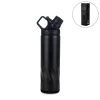 Stainless Steel Water Bottles in Black Matte, Double Wall, 620ml