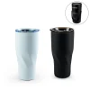 Dorniel Designs Tumblers with Transparent Lid, Recycled Stainless Steel - 540ml