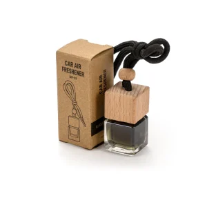 Hanging Car Diffuser Bottle with Bamboo Lid – Black Ice Fragrance - Image 7
