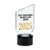 Crystal Trophy with Round Black Base in Premium Fiber Box - Image 5