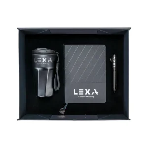 Premium Corporate Gift Sets in Black Magnetic Closure Gift Box - Image 4