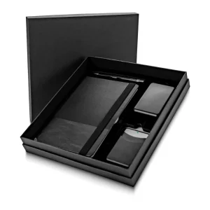 Promotional Office Gift sets in Black Square Premium Gift Box - Image 4