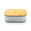 Stainless Steel Lunch Box with Bamboo Lid & Strap - Image 9