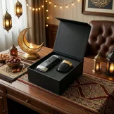Arabic Oud and Bakhoor Gift Sets in Black Magnetic Closure Gift Box - Image 2