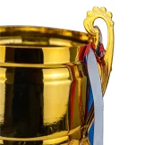 Metal Cup Trophies with Removable Ribbon Attached to Both Handles - Image 7