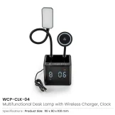 Multifunctional Desk Lamp with Wireless Charger and Clock - Image 5