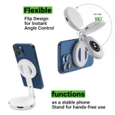 Pocket Selfie Ring Light with MagSafe, Bi-Color LED, 180° Flip Design - Image 4