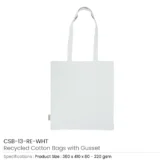 Recycled Cotton Tote Bags with Gusset 220 GSM - Image 4