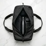 Duffle Gym Bags in Black with Zipper Closure - Image 4