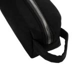 Black Multi-Purpose Utility & Cosmetic Pouch with Bisht Embroidery - Image 3