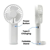 Portable Rechargeable Mini Fan Type C - Image 5