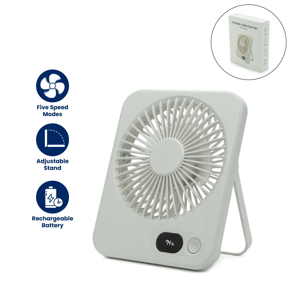 Portable Rechargeable Table Top Fan FAN 01 Blank