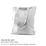 Recycled Cotton Bags, Durable Long Strap - Image 14