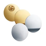 Round Flat Metal Badges 30mm with Butterfly Clutch Attachment