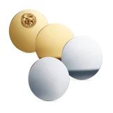 Round Flat Metal Badges 30mm with Butterfly Clutch Attachment