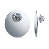 Round Flat Metal Badges 30mm with Butterfly Clutch Attachment - Image 8