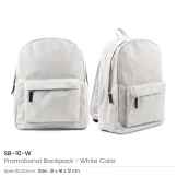 Promotional Backpacks with 2 Zipper Compartments - Image 4