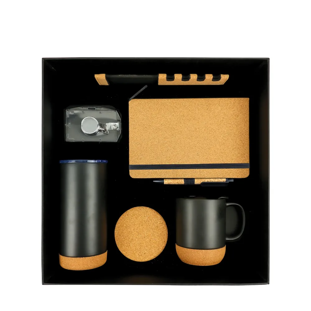 Gift-Set-GS-050-Blank.webp Promotional Gift Sets with Black Cardboard Gift Box - Image 1