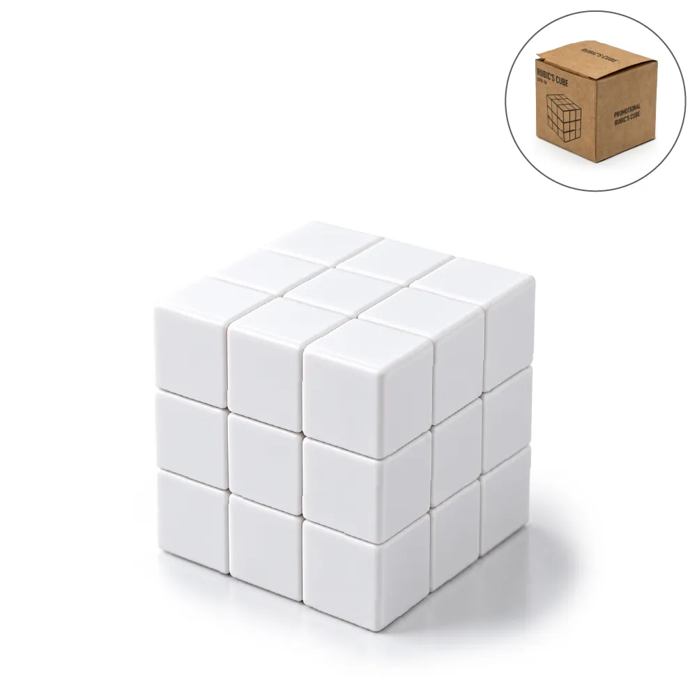 Cube-Puzzles-GFK-16-Blank Promotional Rubik's Cube Puzzles White - Image 1