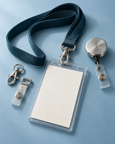 ID solutions: lanyard, card holder and badge reel